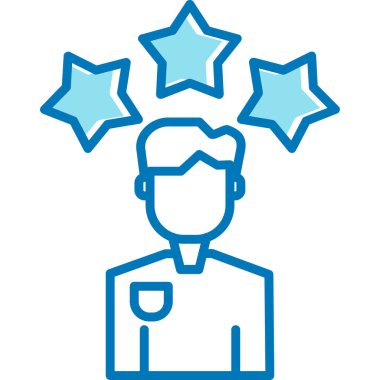 Müşteri servisi. Web simgesi basit illüstrasyon