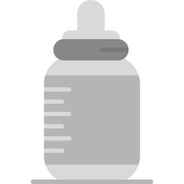 Süt şişesi, illüstrasyon, beyaz arka plan üzerinde vektör.