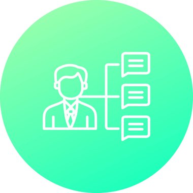 İş ve finans simgesinin vektör illüstrasyonu