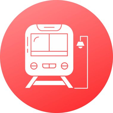 tren simgesi vektör illüstrasyonu