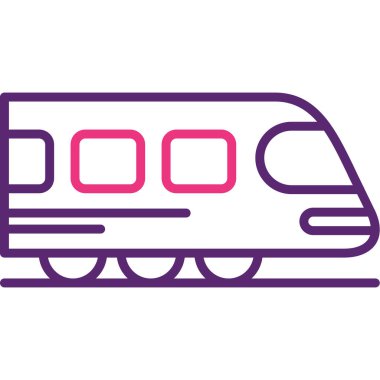 tren. Web simgesi basit tasarım