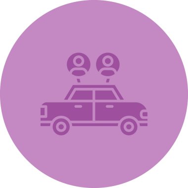 - Araba. Web simgesi basit illüstrasyon