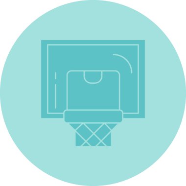 Basketbol. Web simgesi basit illüstrasyon