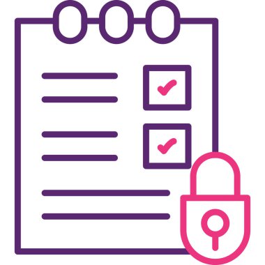 Belge. Web simgesi basit illüstrasyon