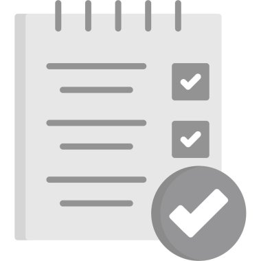 Kontrol listesi simgesi, vektör illüstrasyonu. kontrol listesi simgesi