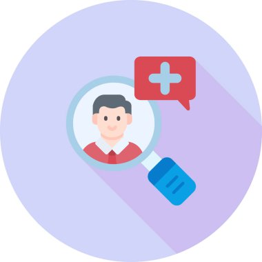 Kişi düz vektör simgesi