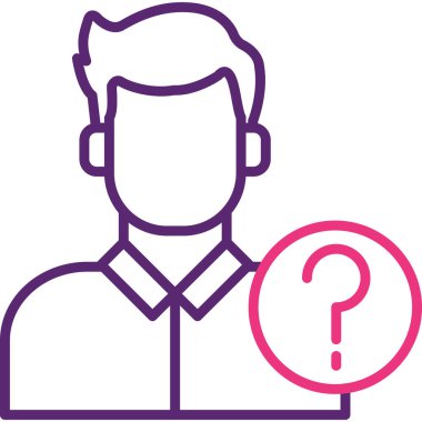 Soru işareti. Basit tasarım