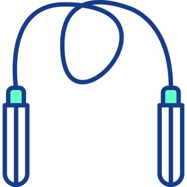 Mavi bir simgenin vektör illüstrasyonu