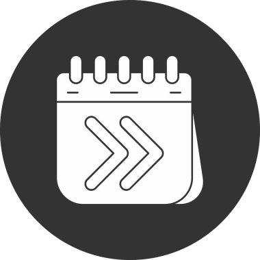 Takvim simgesi, vektör çizimi