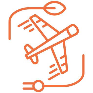 Uçak. Web simgesi basit illüstrasyon