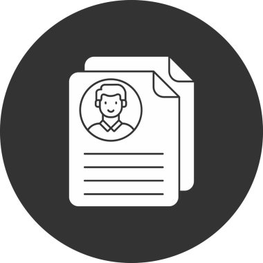 Kimlik kartı simge vektör