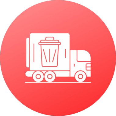 Çöp kutusu simgesi, vektör illüstrasyonu