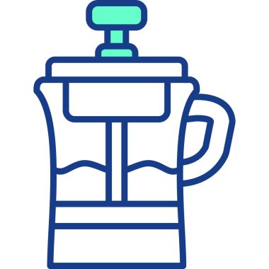 Çaydanlık ağ simgesi basit tasarım