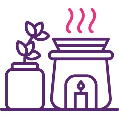 Bitki. Web simgesi basit illüstrasyon