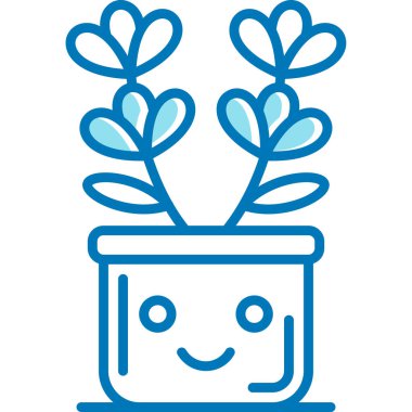 Kaktüs. Web simgesi basit illüstrasyon