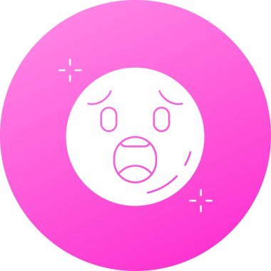 Duygu simgesi. Basit simge, illüstrasyon