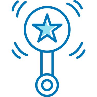 hedef vektör çizgisi simgesi beyaz arkaplanda izole edildi. Infographic, web sitesi veya mobil uygulama için hedef satır simgesi. Bir ızgara sisteminde mavi dizayn edilmiş.