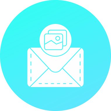 E-posta. Web simgesi basit illüstrasyon