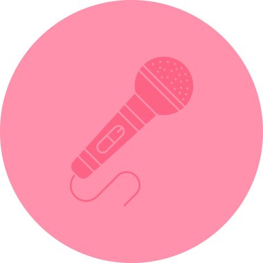 Mikrofon simgesinin vektör illüstrasyonu