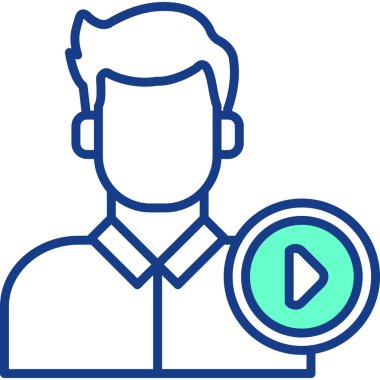 Avatar Adam simgesi - taslak biçimi