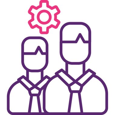 İnsan simgesinin vektör illüstrasyonu