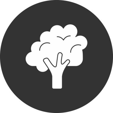 ağaç simgesi, vektör illüstrasyonu