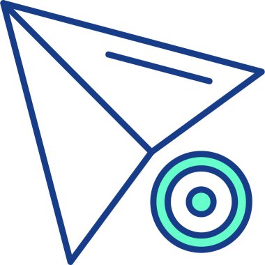 Ok. Web simgesi basit illüstrasyon