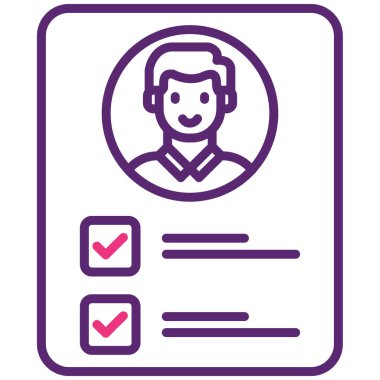 Pano simgesi olan bir adamın vektör çizimi