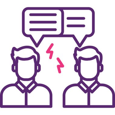 İnsanlarla ve simgelerle konuşma balonu