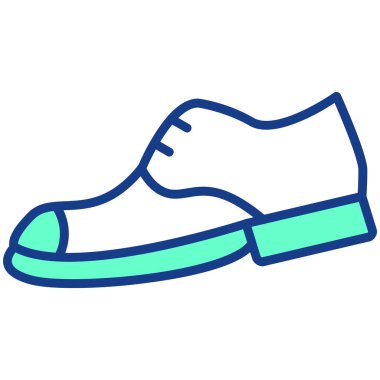 Ayakkabı simgesi, vektör illüstrasyonu