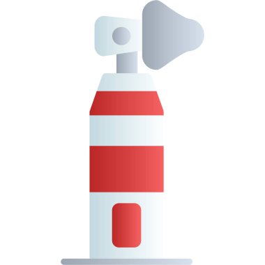 Beyaz arkaplanı olan kırmızı ve beyaz çizgili denizci şapkası..