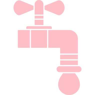 Musluk simgesi vektör illüstrasyonu