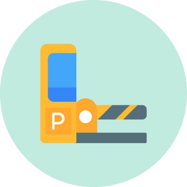 Park düz vektör simgesi