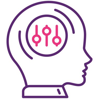 Beyni olan insan kafası, simge