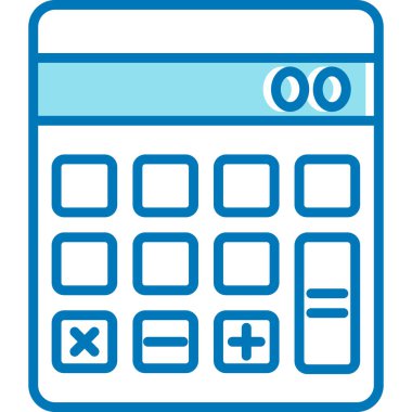 Hesap makinesi. Web simgesi basit illüstrasyon