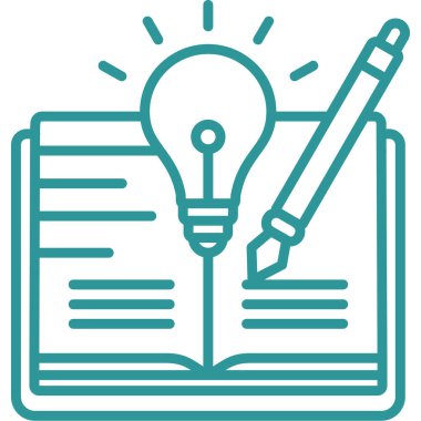 Kalem. Web simgesi basit illüstrasyon