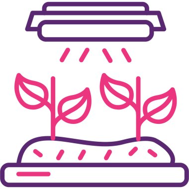 Bahçıvanlık. Web simgesi basit illüstrasyon