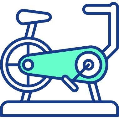 Spor salonu. Web simgesi basit illüstrasyon