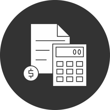 Banka vektörü glyph düz simgesi