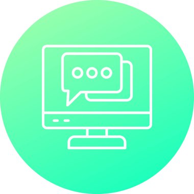 Vektör sohbet simgesi illüstrasyonu