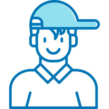 insan avatar vektör simgesi