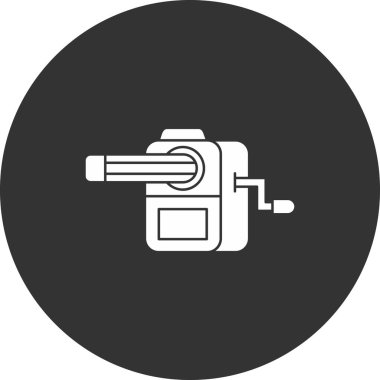 Benzin istasyonu simgesinin vektör illüstrasyonu