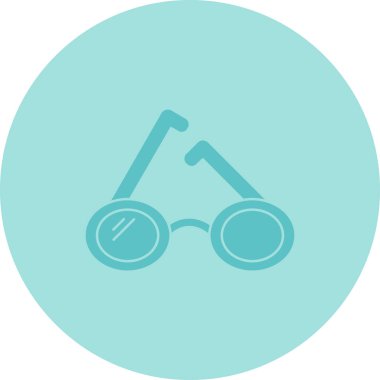 Gözlük. Web simgesi basit illüstrasyon