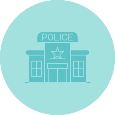 polis arabası vektör çizim