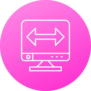 bilgisayar vektörü sembolü tasarım illüstrasyonu