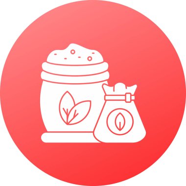 Kırmızı kalpli bir fincan çayın vektör çizimi