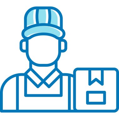 kurye ikonu vektör illüstrasyonuName