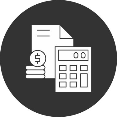 Banka Vektörü Kabartma Simgesi Tasarımı