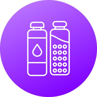 Modern b 'nin vektör illüstrasyonu hapların ikonundan yoksun