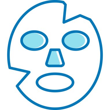 maske simgesi, illüstrasyon, beyaz arkaplan üzerindeki vektör